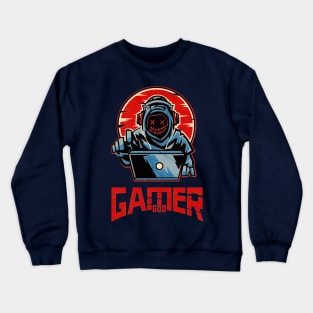 Gamer God - funny gift for teen video games lovers Crewneck Sweatshirt